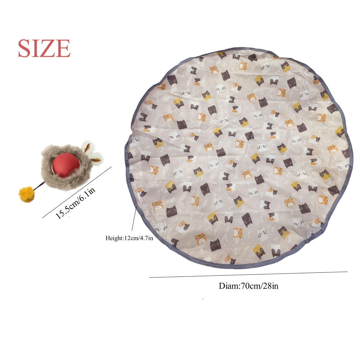 Pounce & Chase Glow Mouse Toy - Interactive Light-Up Prey in Play Tent