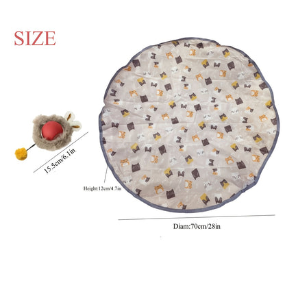 Pounce & Chase Glow Mouse Toy - Interactive Light-Up Prey in Play Tent