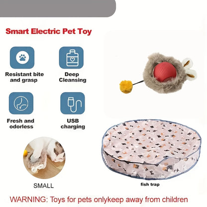 Pounce & Chase Glow Mouse Toy - Interactive Light-Up Prey in Play Tent